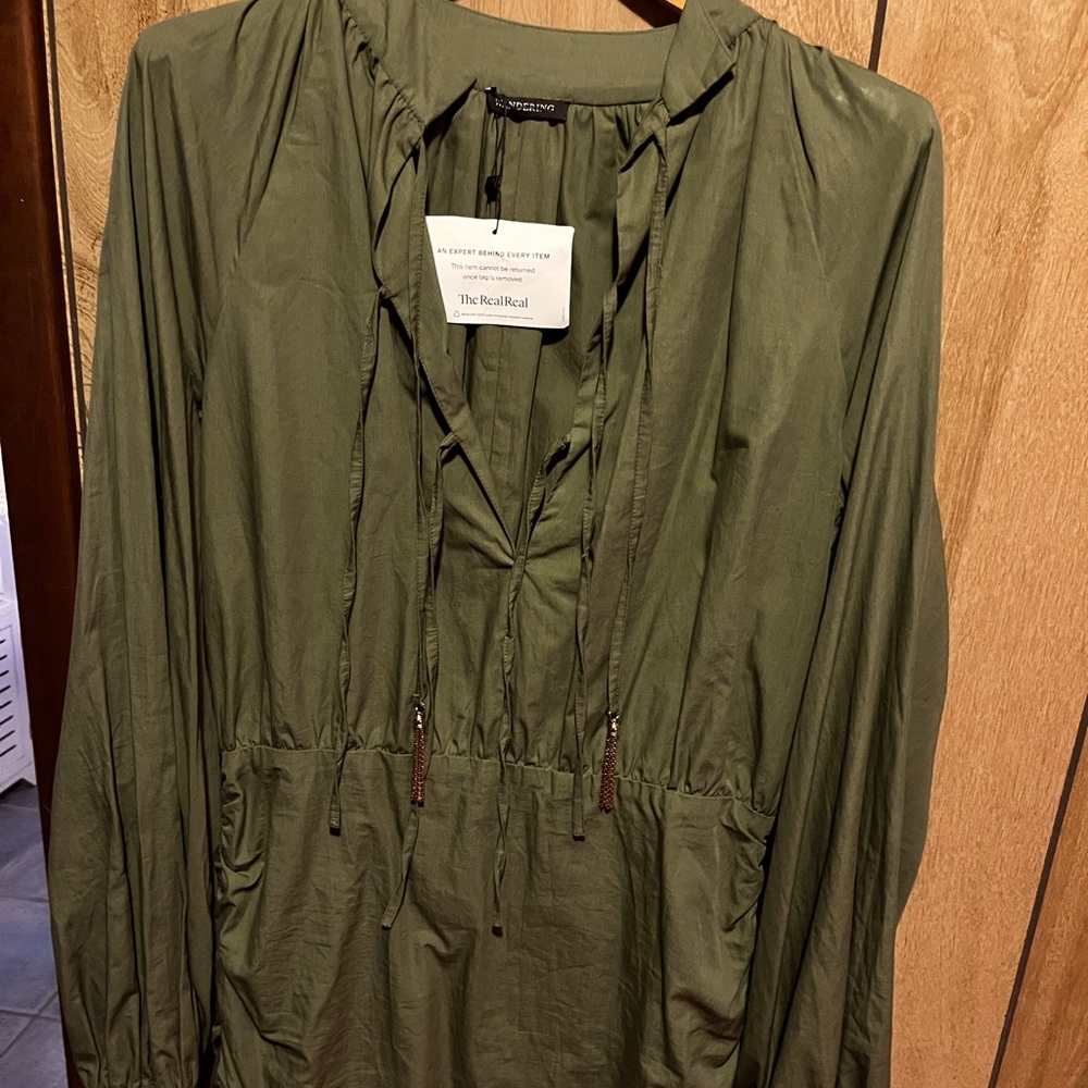 Designer Italian side ruched dress size 48 Wanderling xxl